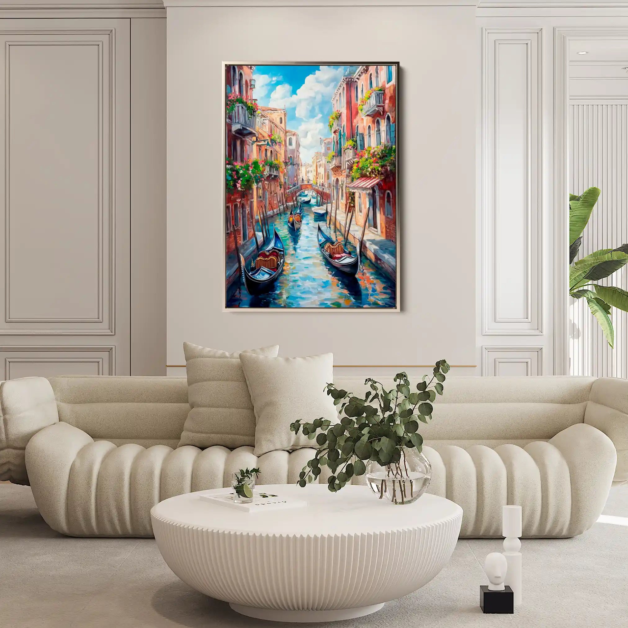 Landscape 322 Canvas Art 60 x 40 cm / Black