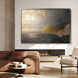 Abstract 323 Canvas Art 18" x 24" / 45 x 60 cm / Black