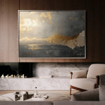 Abstract 323 Canvas Art 18" x 24" / 45 x 60 cm / Black