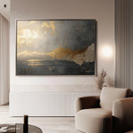 Abstract 323 Canvas Art 18" x 24" / 45 x 60 cm / Black