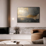 Abstract 323 Canvas Art 18" x 24" / 45 x 60 cm / Black