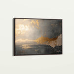 Abstract 323 Canvas Art 18" x 24" / 45 x 60 cm / Black