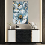 Floral 323 Canvas Art 18" x 24" / 45 x 60 cm / Black