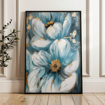 Floral 323 Canvas Art 60 x 40 cm / Black