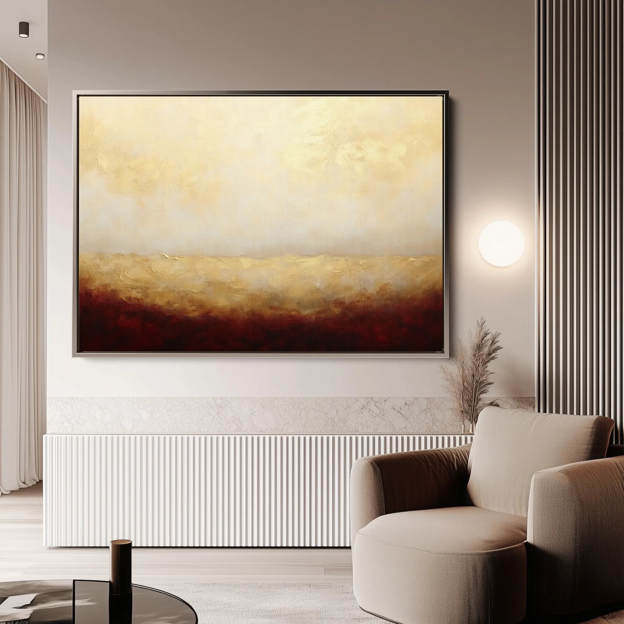 Abstract 324 Canvas Art 18" x 24" / 45 x 60 cm / Black