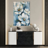 Floral 324 Canvas Art 18" x 24" / 45 x 60 cm / Black