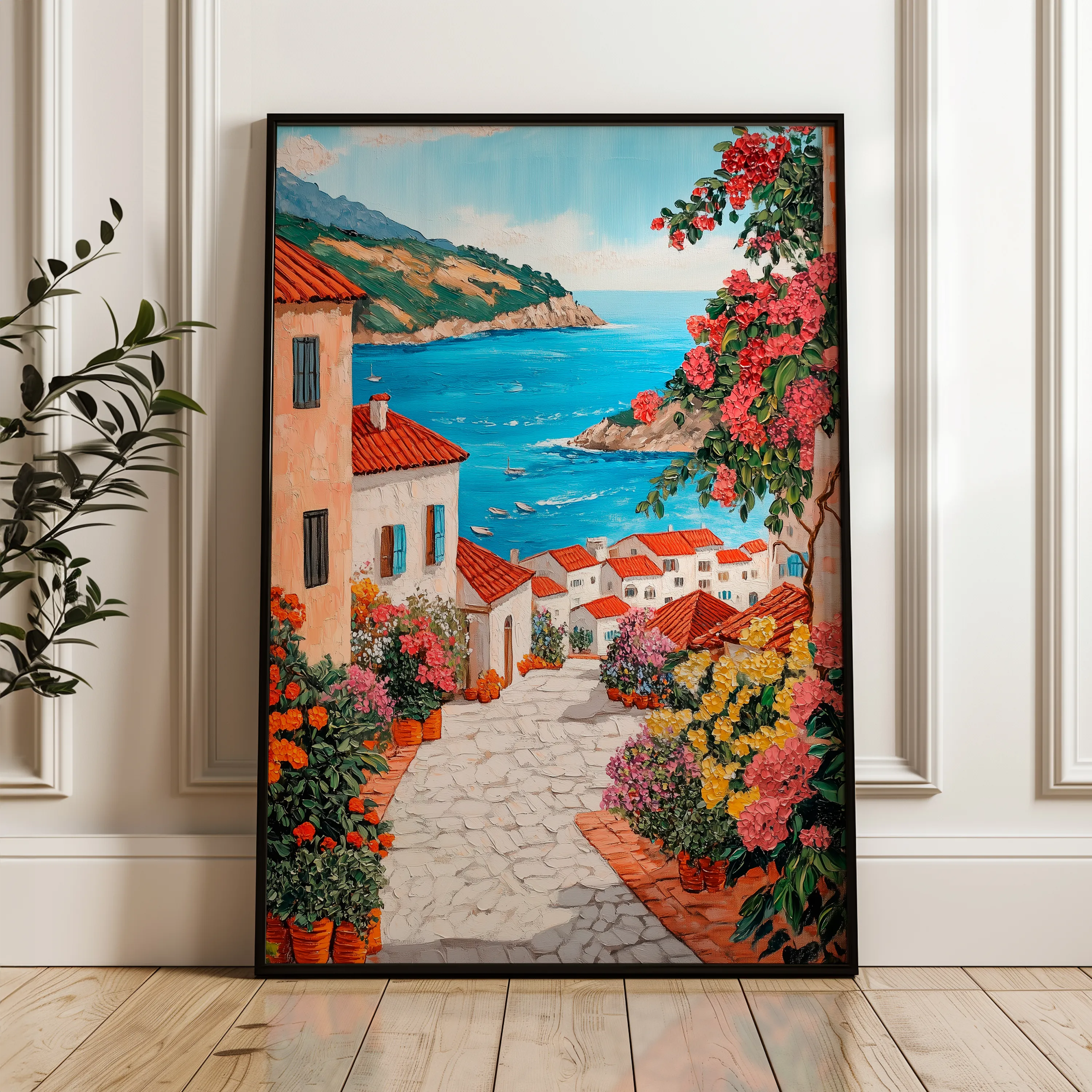 Landscape 324 Canvas Art 18" x 24" / 45 x 60 cm / Black