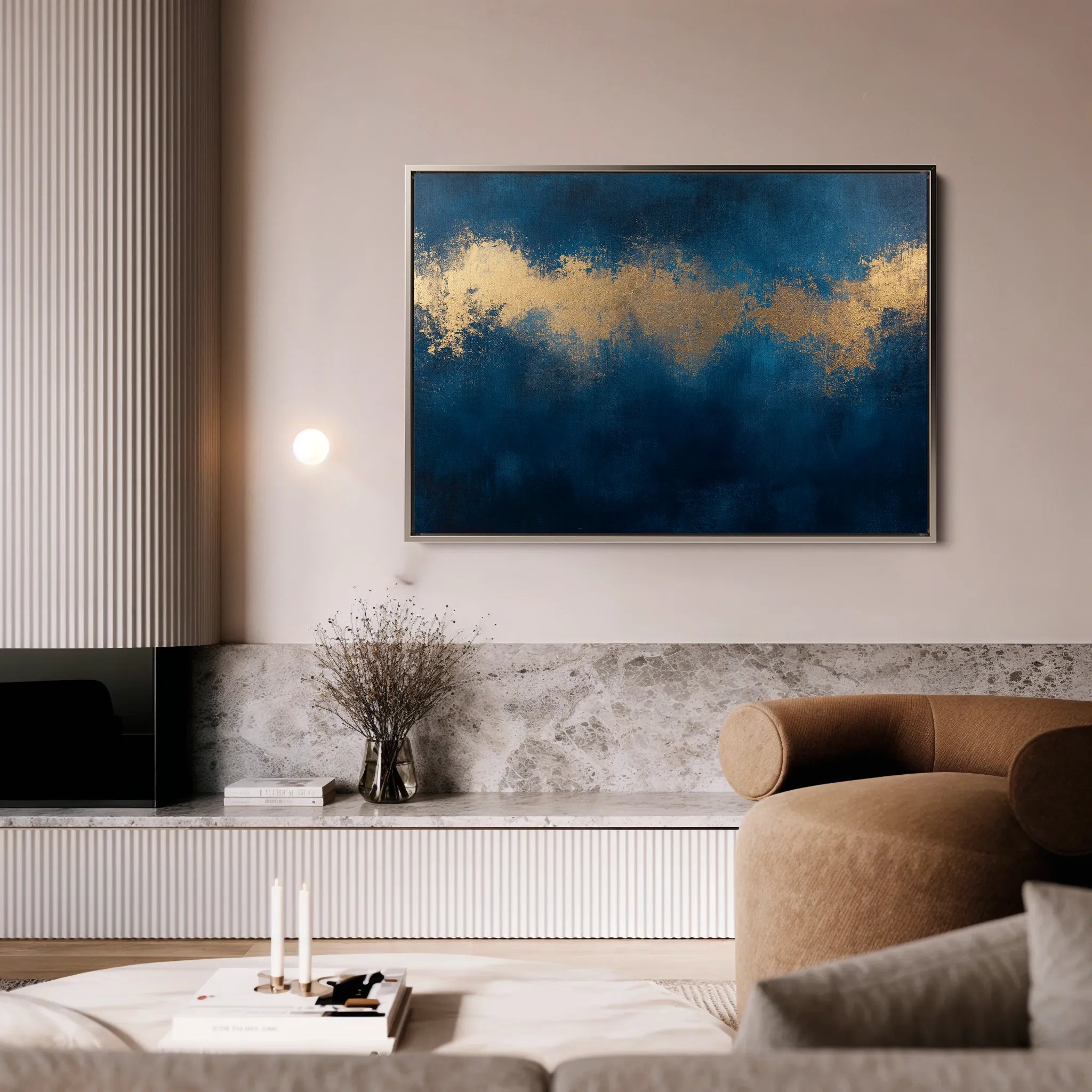 Abstract 325 Canvas Art 18" x 24" / 45 x 60 cm / Black