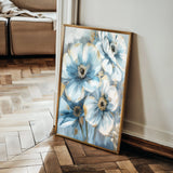 Floral 326 Canvas Art 18" x 24" / 45 x 60 cm / Black