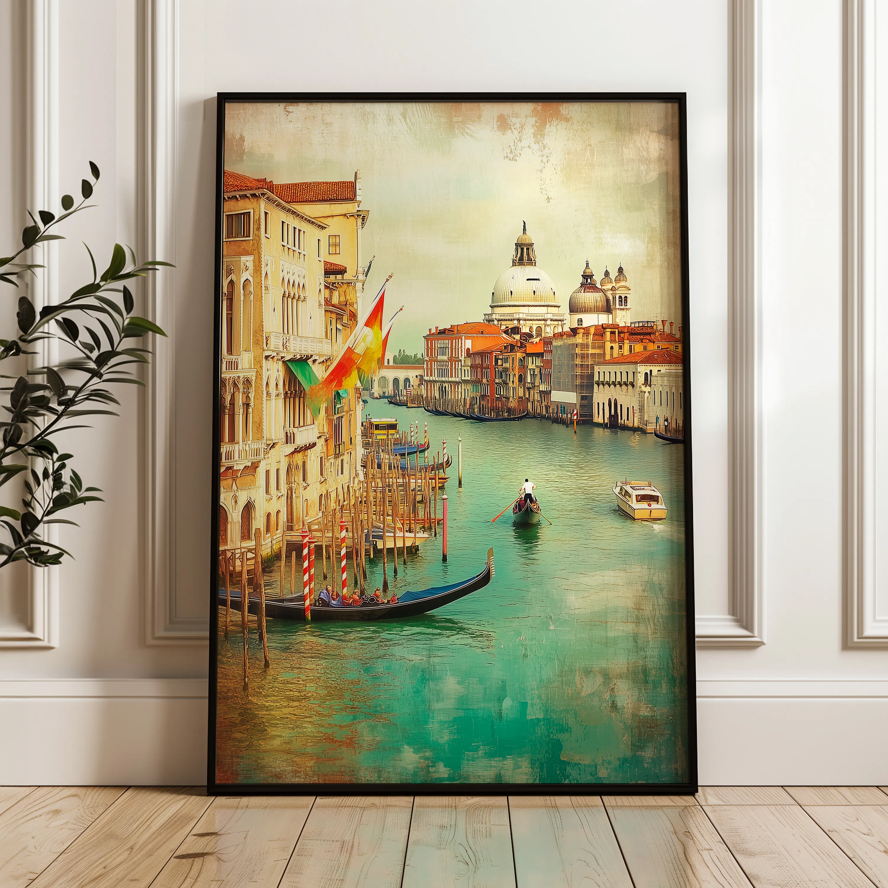 Landscape 326 Canvas Art 18" x 24" / 45 x 60 cm / Black