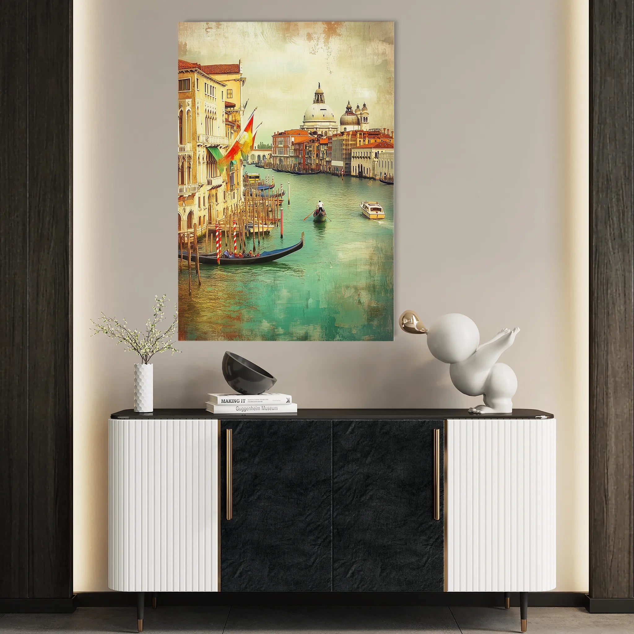 Landscape 326 Canvas Art 18" x 24" / 45 x 60 cm / Black