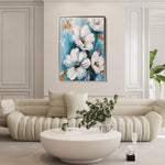 Floral 327 Canvas Art 18" x 24" / 45 x 60 cm / Black