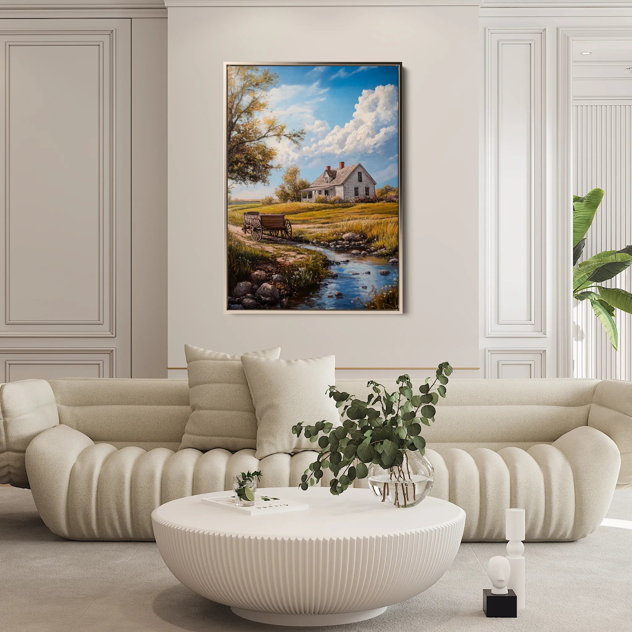 Landscape 327 Canvas Art 18" x 24" / 45 x 60 cm / Black