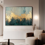 Abstract 328 Canvas Art 18" x 24" / 45 x 60 cm / Black