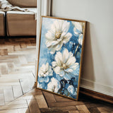 Floral 328 Canvas Art 18" x 24" / 45 x 60 cm / Black