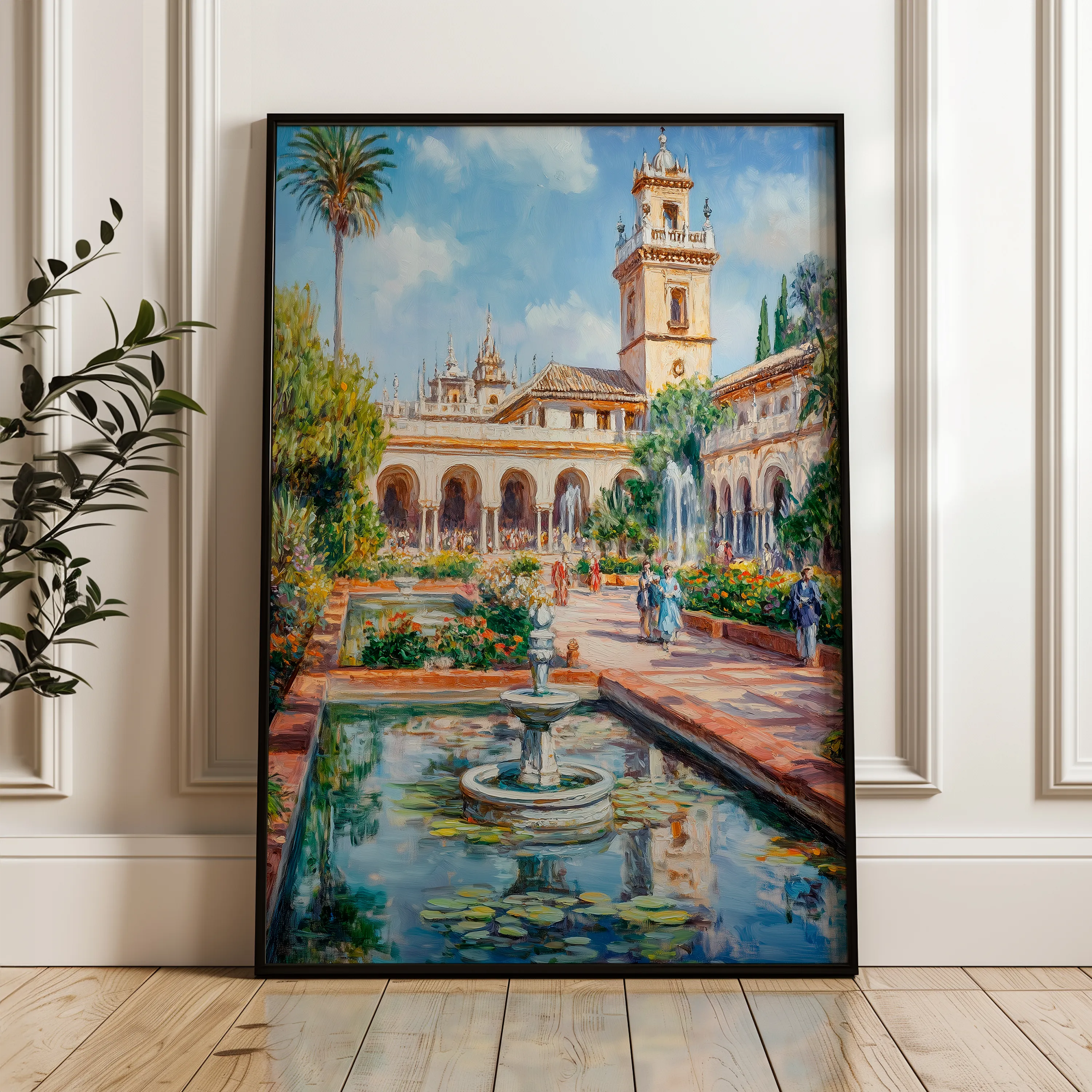 Landscape 328 Canvas Art 18" x 24" / 45 x 60 cm / Black