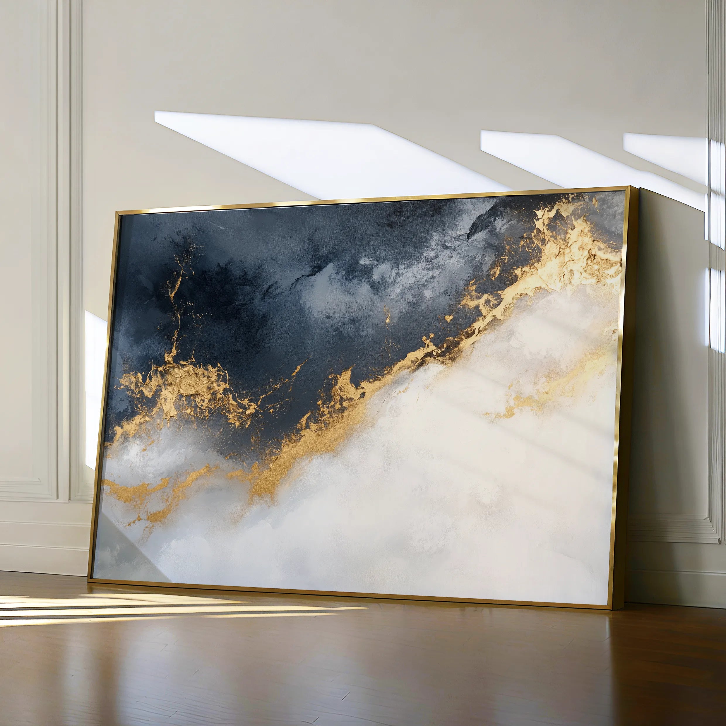 Abstract 329 Canvas Art 18" x 24" / 45 x 60 cm / Black