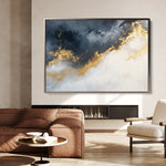 Abstract 329 Canvas Art 18" x 24" / 45 x 60 cm / Black