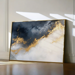 Abstract 329 Canvas Art 60 x 40 cm / Black