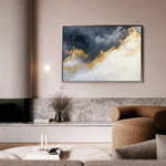 Abstract 329 Canvas Art 60 x 40 cm / Black