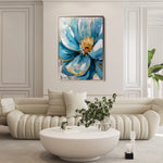 Floral 329 Canvas Art 18" x 24" / 45 x 60 cm / Black