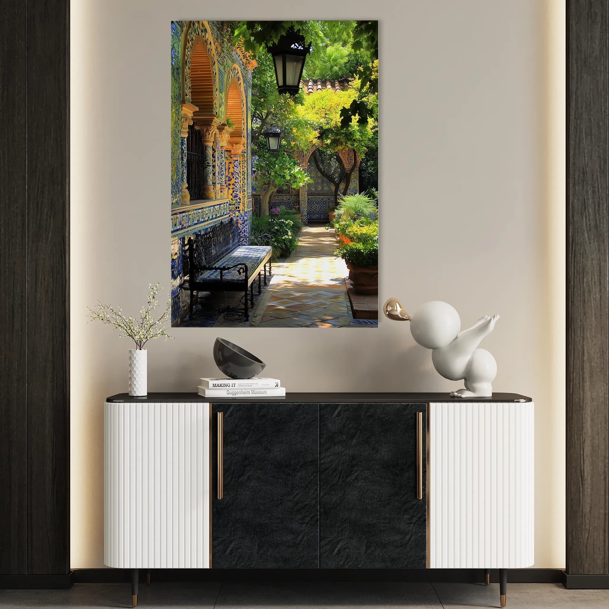 Landscape 329 Canvas Art 18" x 24" / 45 x 60 cm / Black