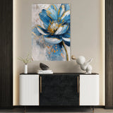 Floral 330 Canvas Art 18" x 24" / 45 x 60 cm / Black