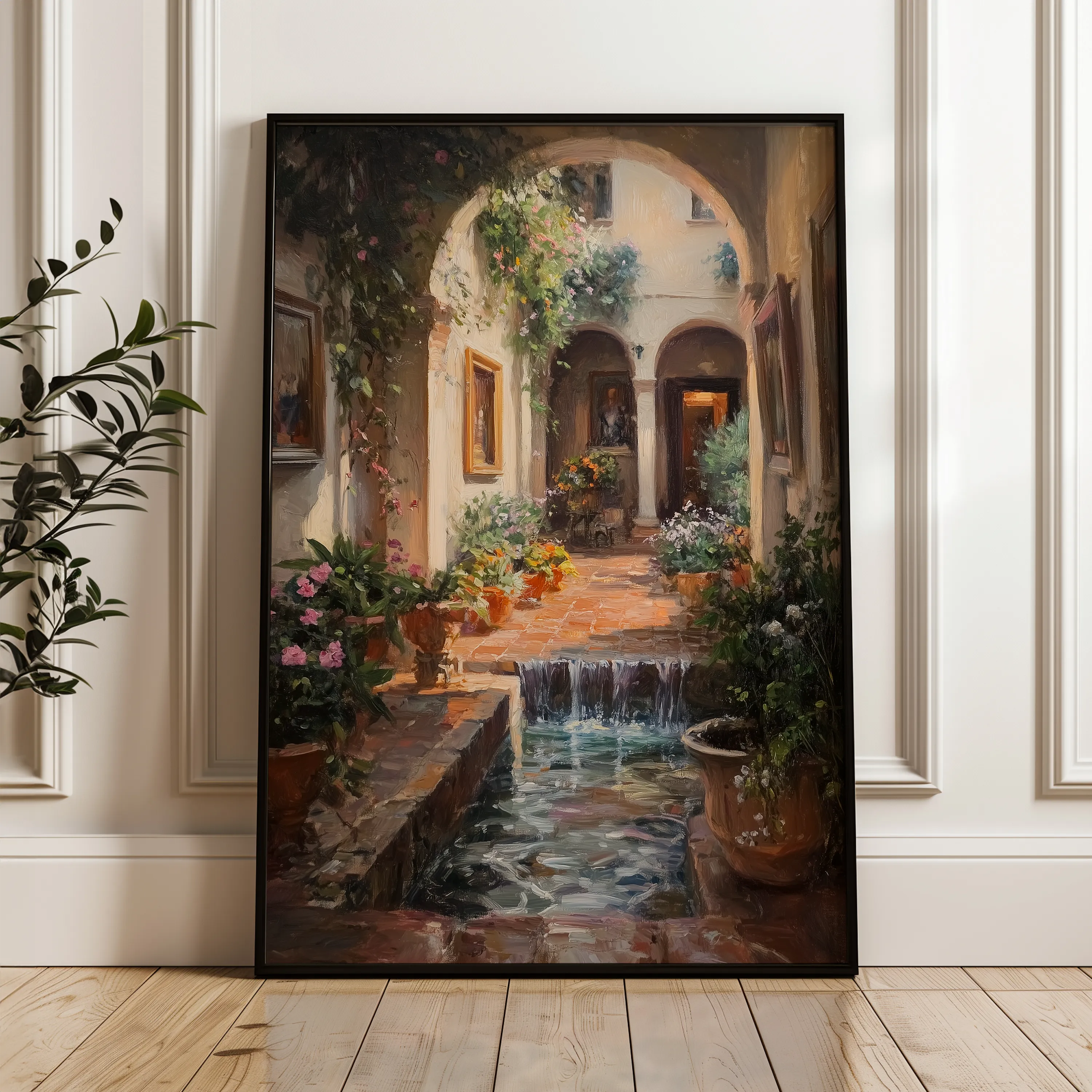 Landscape 330 Canvas Art 18" x 24" / 45 x 60 cm / Black