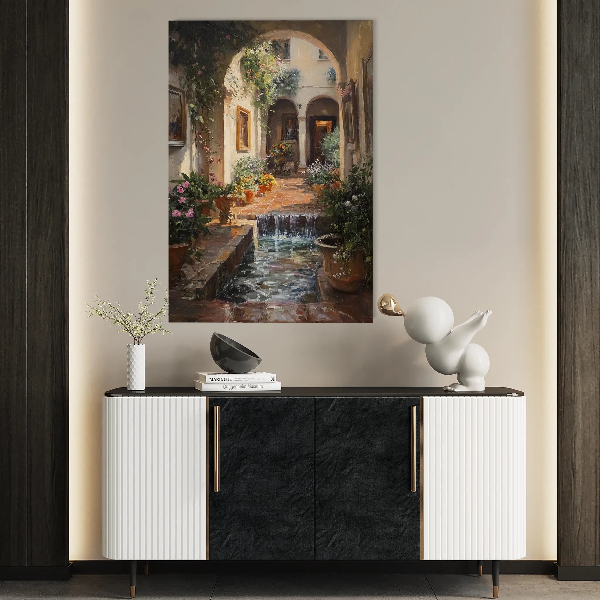 Landscape 330 Canvas Art 18" x 24" / 45 x 60 cm / Black