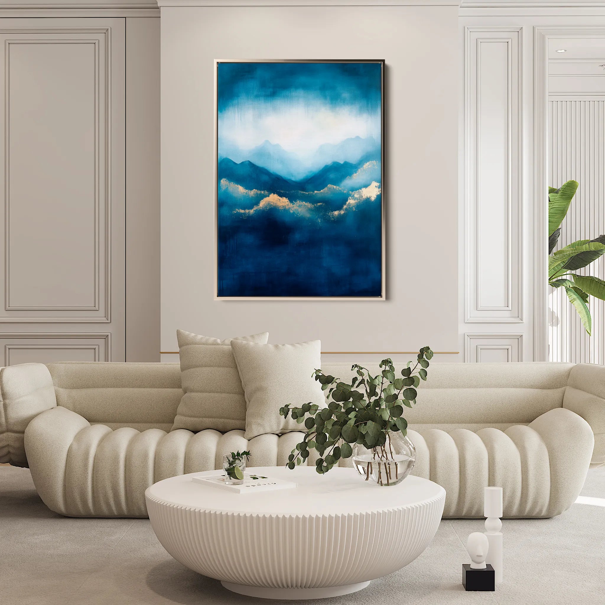 Abstract 331 Canvas Art 18" x 24" / 45 x 60 cm / Black