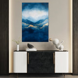 Abstract 331 Canvas Art 18" x 24" / 45 x 60 cm / Black
