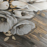 Floral 331 Canvas Art 18" x 24" / 45 x 60 cm / Black