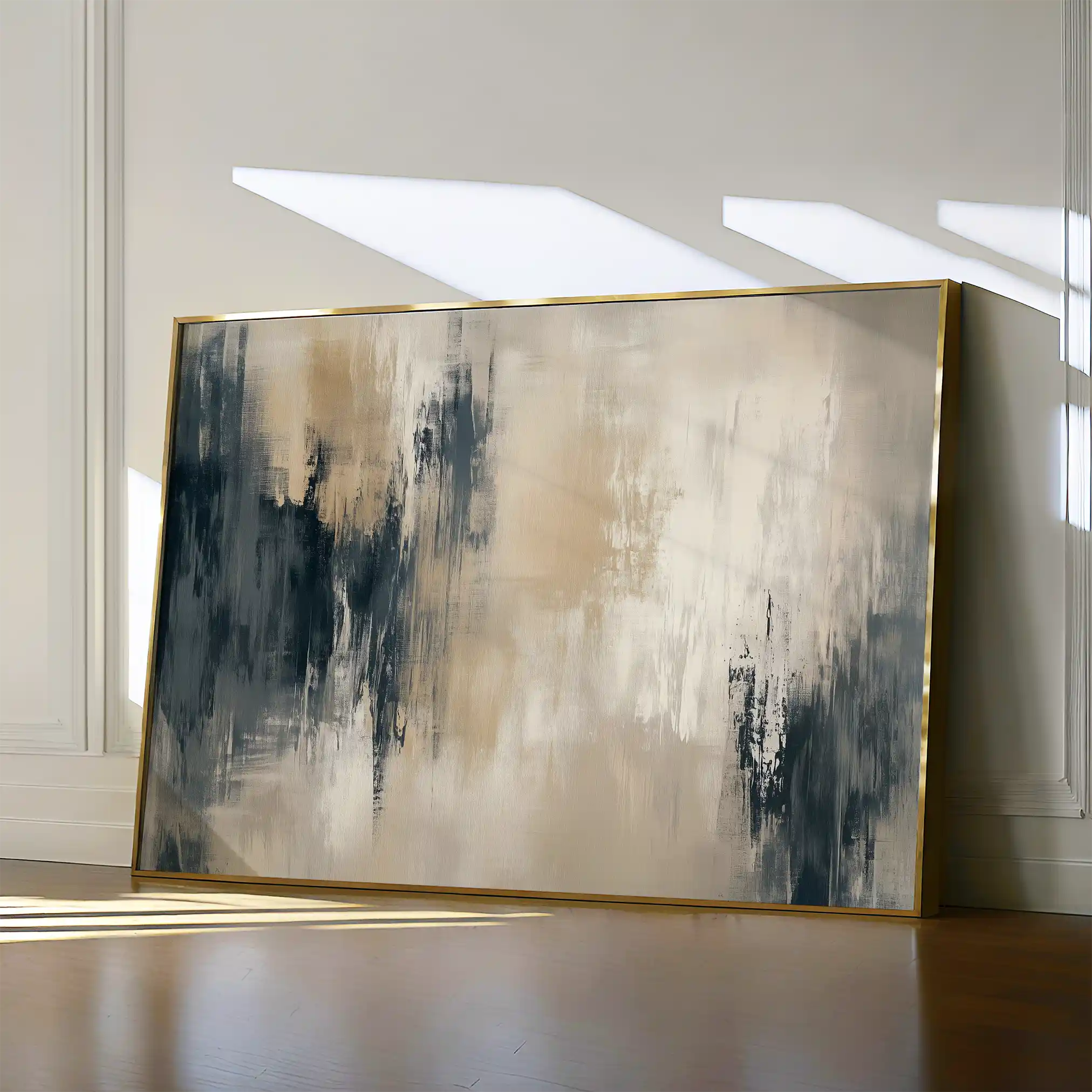 Abstract 332 Canvas Art 18" x 24" / 45 x 60 cm / Black