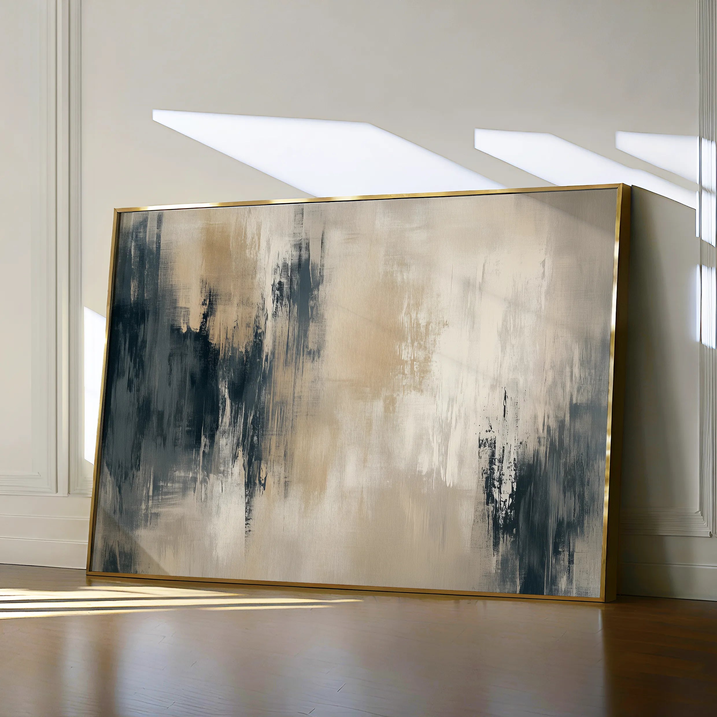 Abstract 332 Canvas Art 18" x 24" / 45 x 60 cm / Black