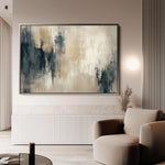 Abstract 332 Canvas Art 18" x 24" / 45 x 60 cm / Black