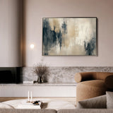 Abstract 332 Canvas Art 18" x 24" / 45 x 60 cm / Black