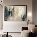 Abstract 332 Canvas Art 60 x 40 cm / Black