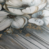 Floral 332 Canvas Art 18" x 24" / 45 x 60 cm / Black