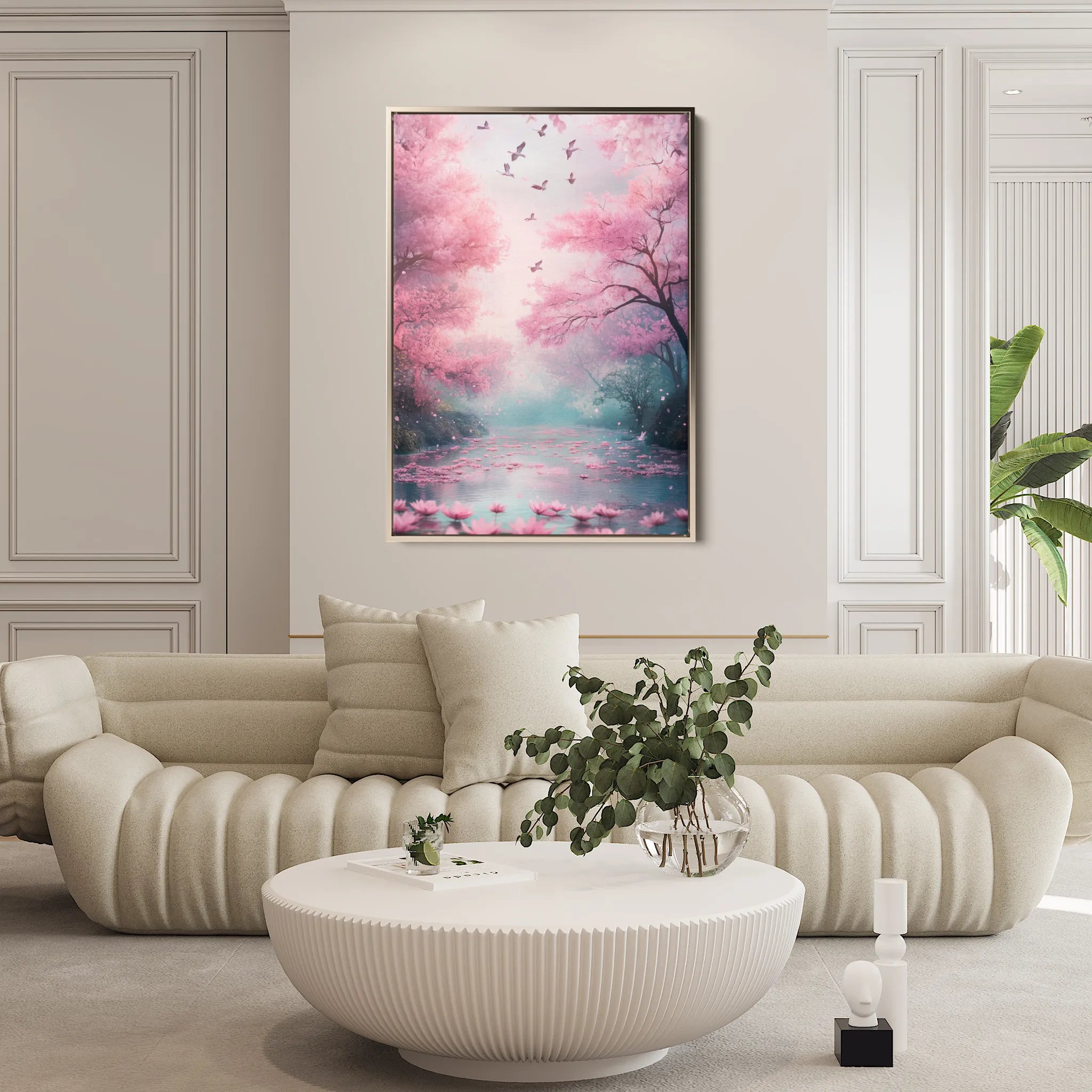 Landscape 332 Canvas Art 18" x 24" / 45 x 60 cm / Black