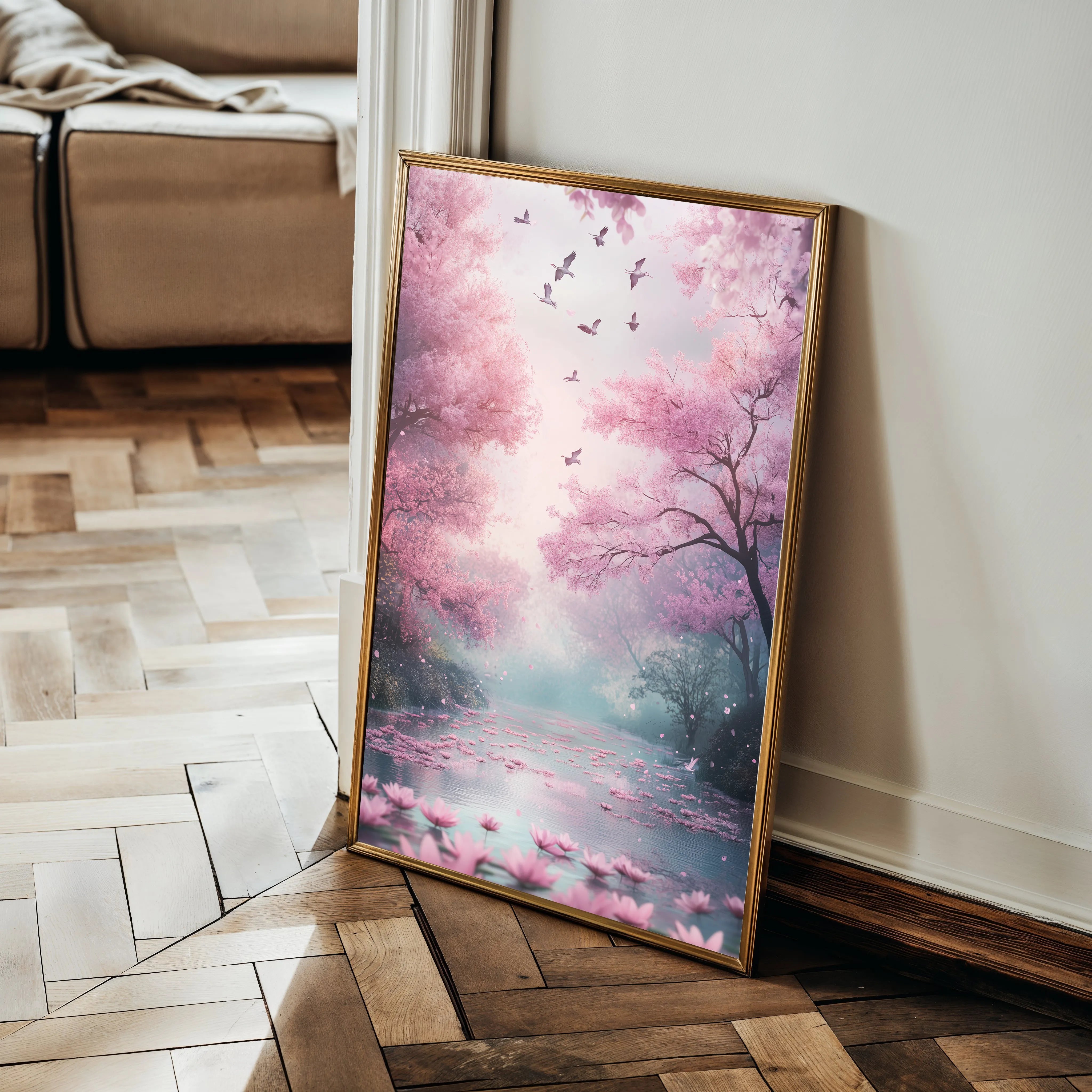 Landscape 332 Canvas Art 18" x 24" / 45 x 60 cm / Black