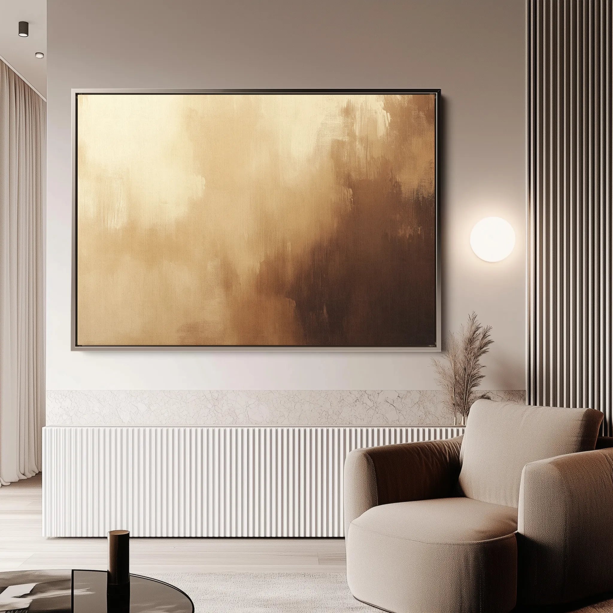 Abstract 333 Canvas Art 18" x 24" / 45 x 60 cm / Black