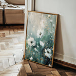 Floral 333 Canvas Art 18" x 24" / 45 x 60 cm / Black