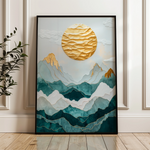 Landscape 333 Canvas Art 18" x 24" / 45 x 60 cm / Black