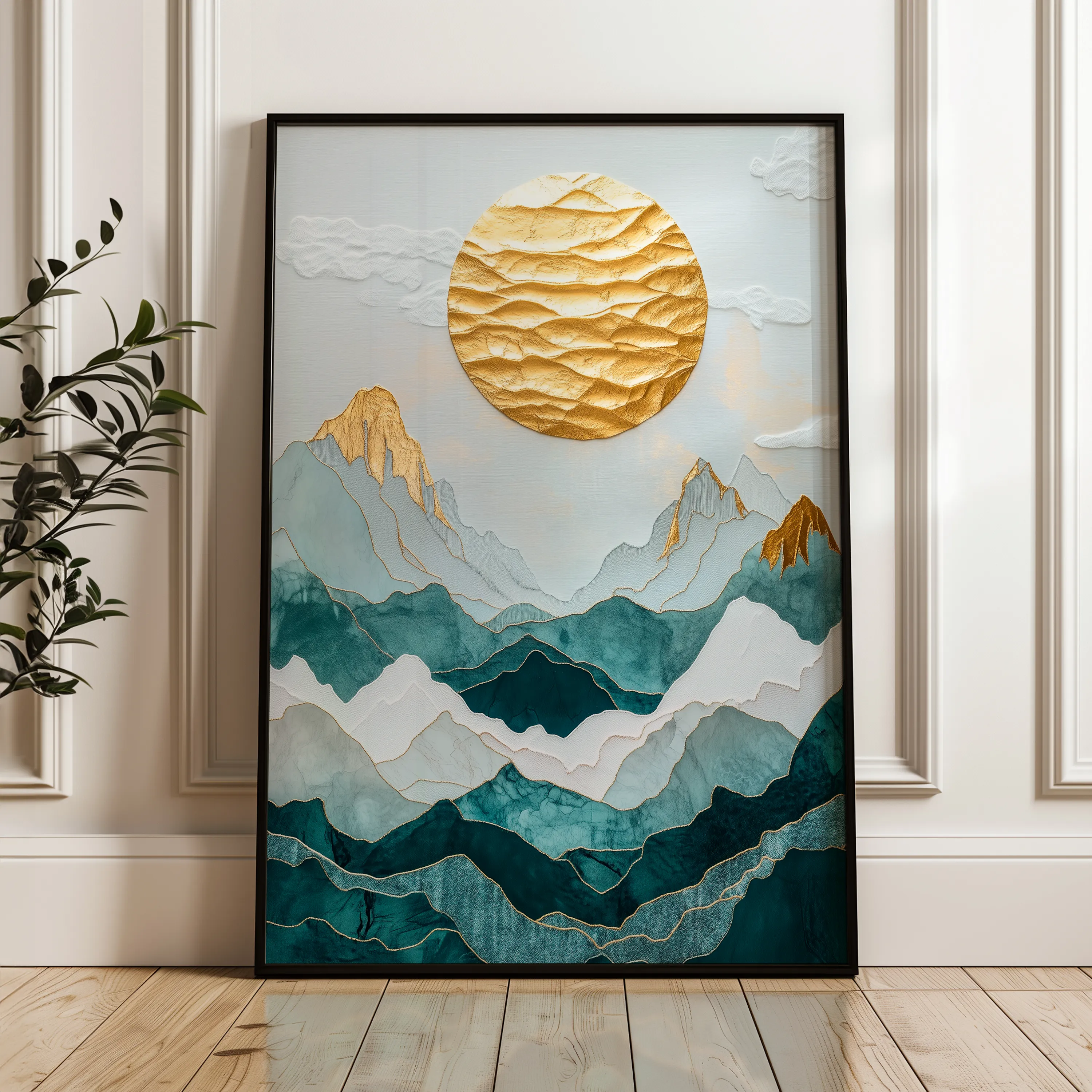 Landscape 333 Canvas Art 18" x 24" / 45 x 60 cm / Black