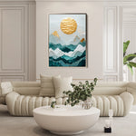 Landscape 333 Canvas Art 18" x 24" / 45 x 60 cm / Black