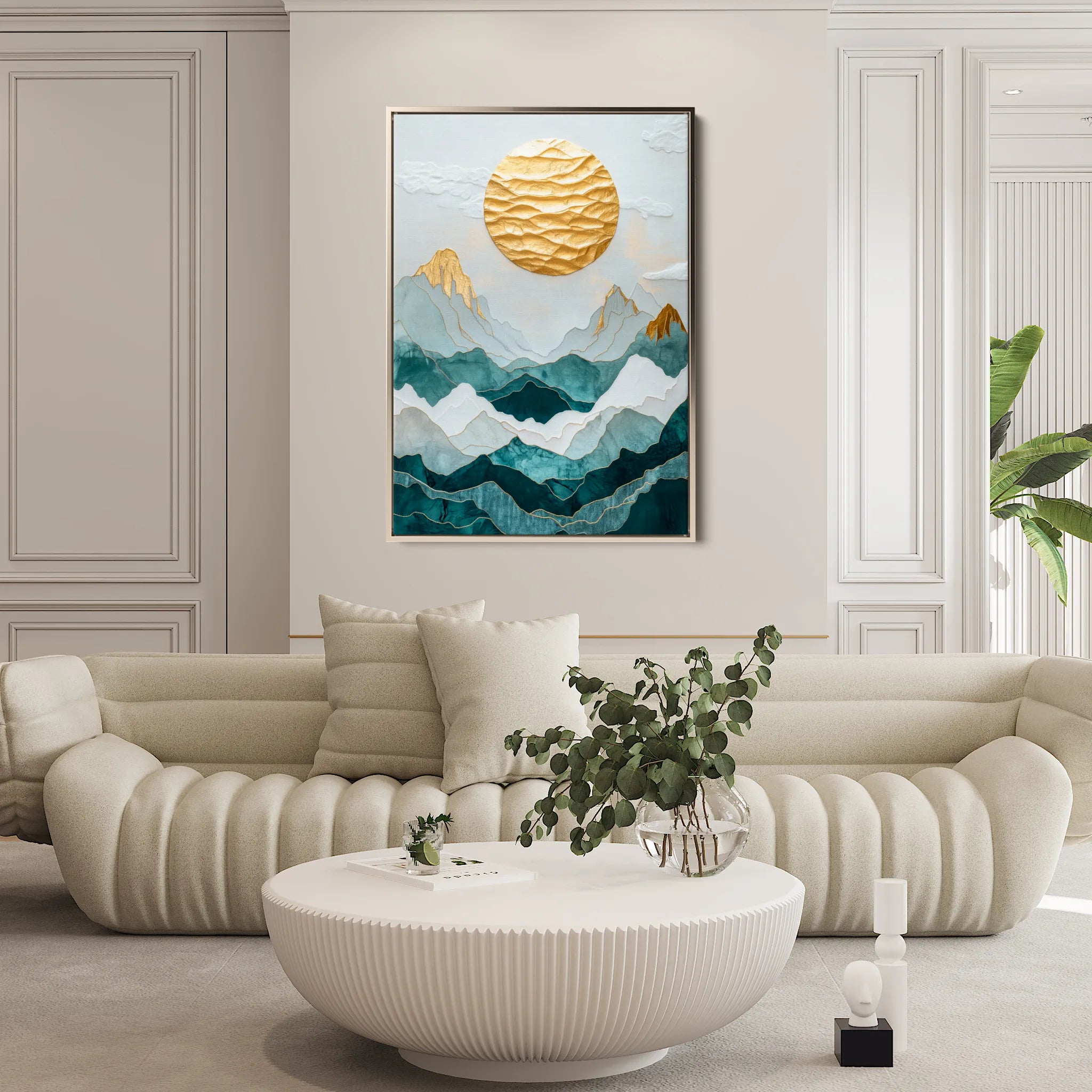 Landscape 333 Canvas Art 18" x 24" / 45 x 60 cm / Black