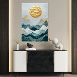 Landscape 333 Canvas Art 18" x 24" / 45 x 60 cm / Black