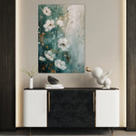 Floral 334 Canvas Art 18" x 24" / 45 x 60 cm / Black