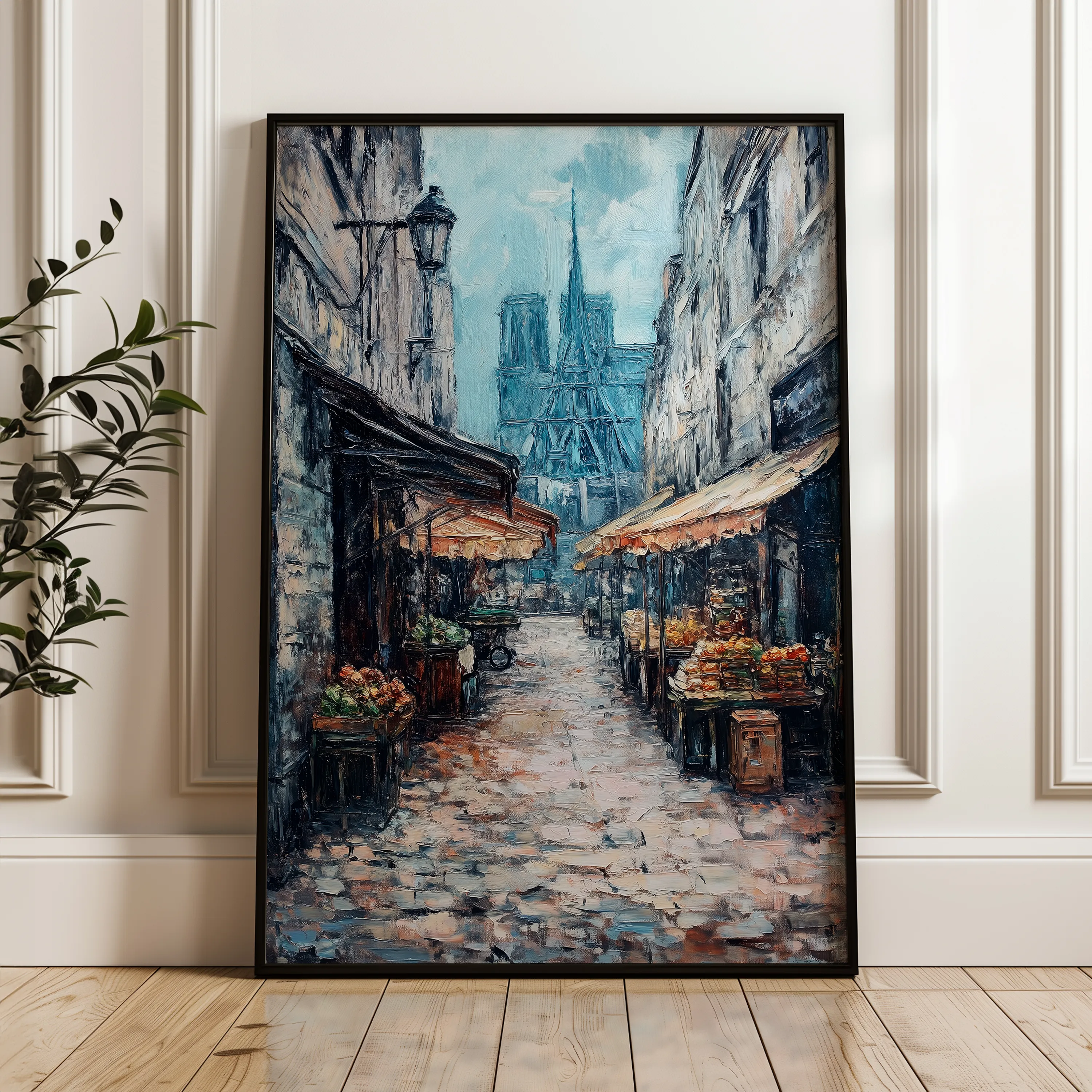Landscape 334 Canvas Art 18" x 24" / 45 x 60 cm / Black