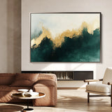 Abstract 335 Canvas Art 18" x 24" / 45 x 60 cm / Black